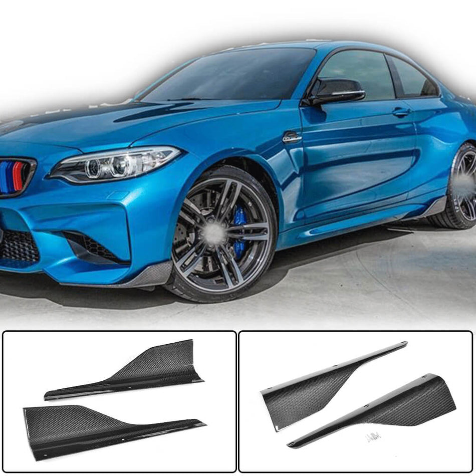 BMW 2 Series F87 M2 M2C 2016-2020 Side Skirts Carbon Fiber-Ahacarbon