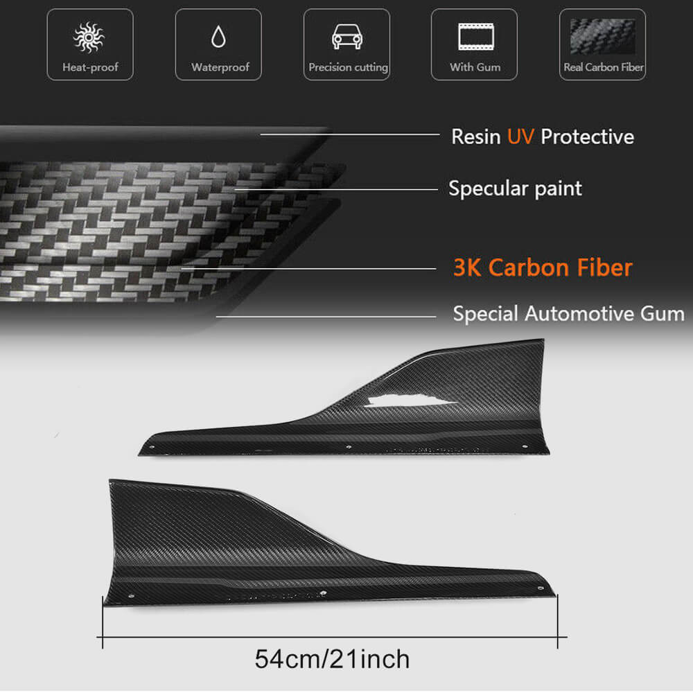 BMW 2 Series F87 M2 M2C 2016-2020 Side Skirts Carbon Fiber-Ahacarbon