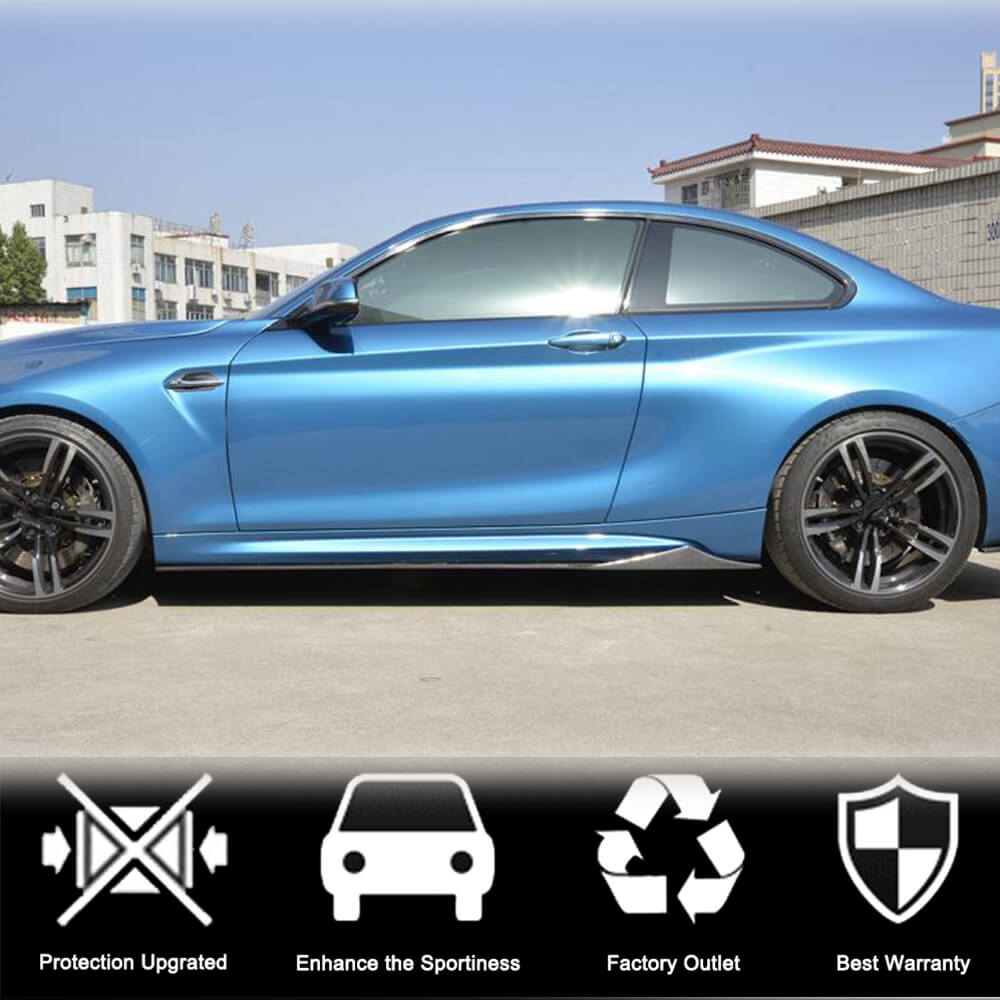 BMW 2 Series F87 M2 M2C Coupe 2016-2020 Side Skirts Carbon Fiber-Ahacarbon