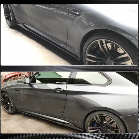 BMW 2 Series F87 M2 M2C Coupe 2016-2020 Side Skirts Carbon Fiber-Ahacarbon