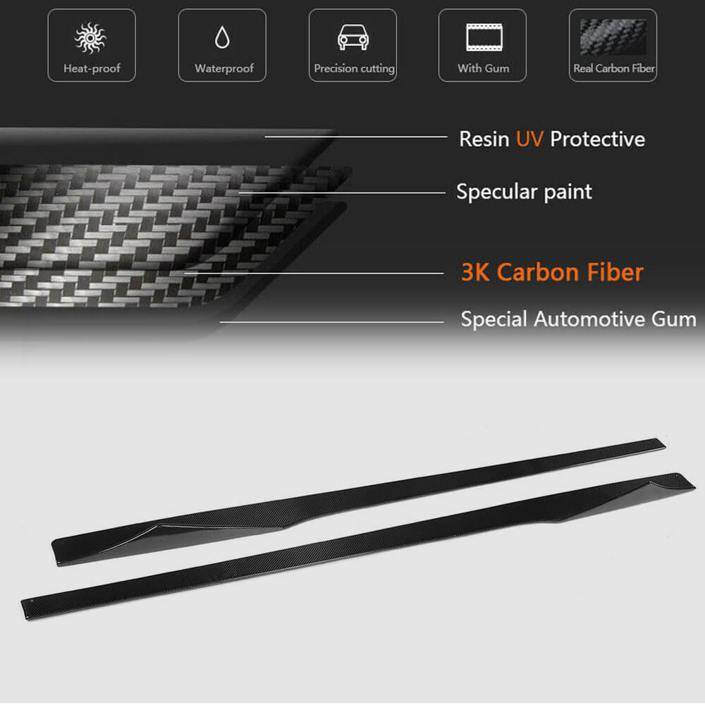 BMW 2 Series F87 M2 M2C Coupe 2016-2020 Side Skirts Carbon Fiber-Ahacarbon