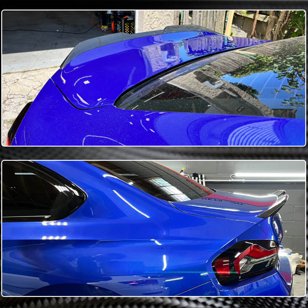 BMW 2 Series G42 G87 M2 Coupe 2022-2023 Rear Trunk Spoiler Carbon Fiber-Ahacarbon