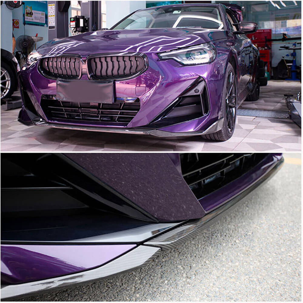 BMW 2 Series G42 220i 230i M Sport M240i xDrive Coupe 2022UP Front Bumper Lip Carbon Fiber-Ahacarbon