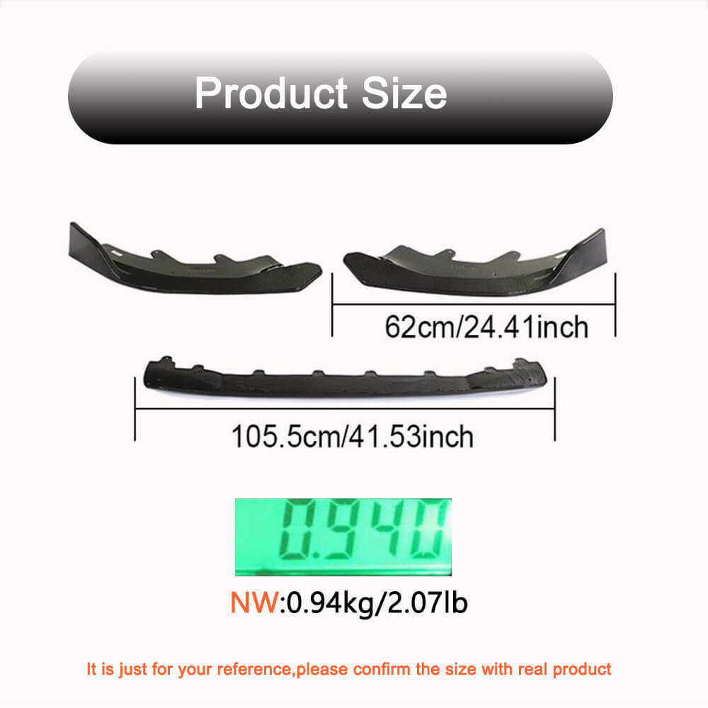 BMW 2 Series G42 220i 230i M Sport M240i xDrive Coupe 2022UP Front Bumper Lip Carbon Fiber-Ahacarbon