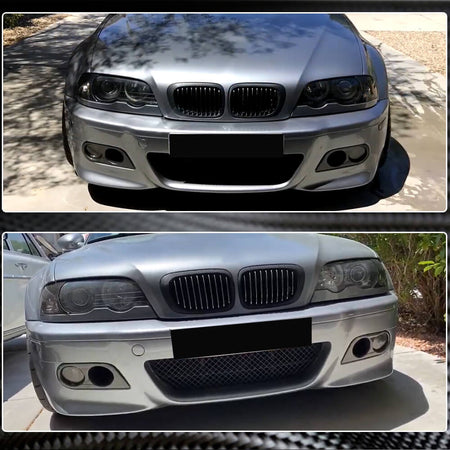 BMW 3 Series E46 M3 2000-2006 Fog Lamp Covers Carbon Fiber-Ahacarbon