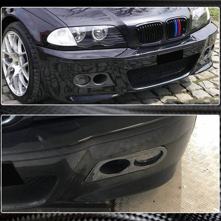 BMW 3 Series E46 M3 2000-2006 Fog Lamp Covers Carbon Fiber-Ahacarbon