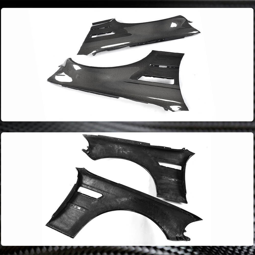 BMW 3 Series E46 M3 2-Door 2000-2006 Side Air Fender Vents Carbon Fiber-Ahacarbon