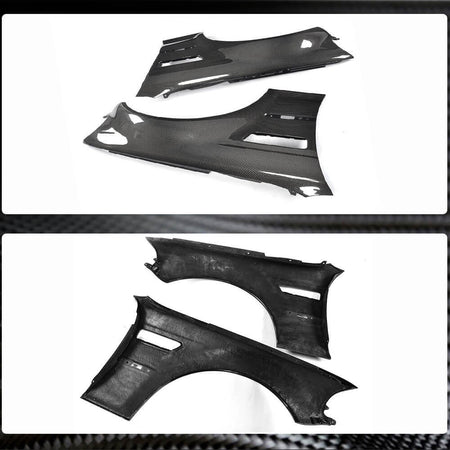 BMW 3 Series E46 M3 2-Door 2000-2006 Side Air Fender Vents Carbon Fiber-Ahacarbon