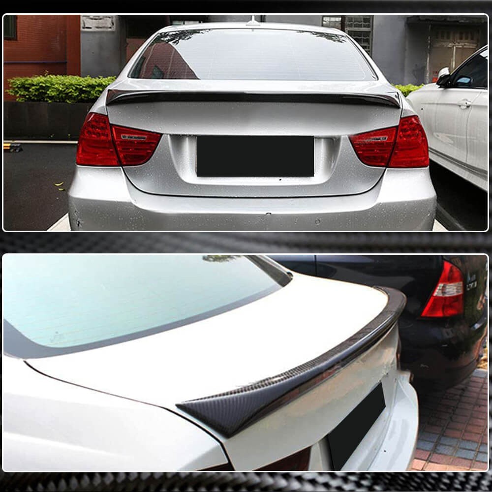 BMW 3 Series E90 M3 2005-2012 Rear Trunk Spoiler Carbon Fiber-Ahacarbon