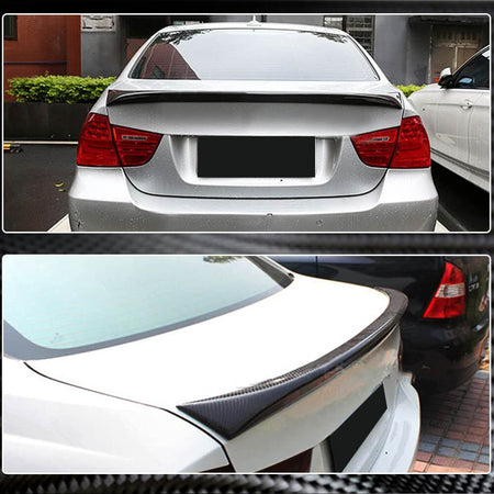 BMW 3 Series E90 M3 2005-2012 Rear Trunk Spoiler Carbon Fiber-Ahacarbon