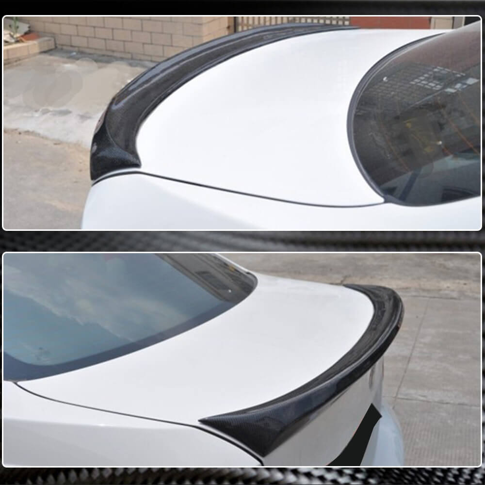 BMW 3 Series E90 M3 2005-2012 Rear Trunk Spoiler Carbon Fiber-Ahacarbon
