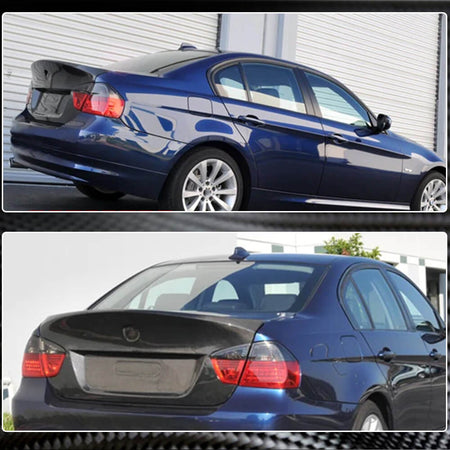 BMW 3 Series E90 M3 Pre-LCI 2005-2008 Rear Trunk Lid Cover Carbon Fiber-Ahacarbon