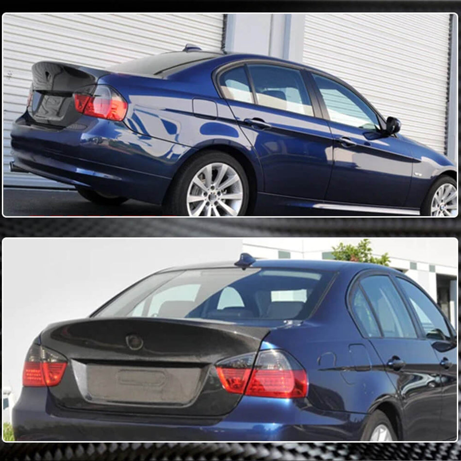 BMW 3 Series E90 M3 Pre-LCI 2005-2008 Rear Trunk Lid Cover Carbon Fiber-Ahacarbon