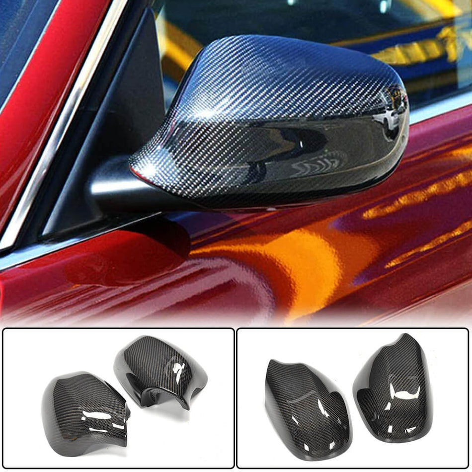 BMW 3 Series E90 E91 LCI 2009-2012 Mirror Covers Pair Carbon Fiber-Ahacarbon