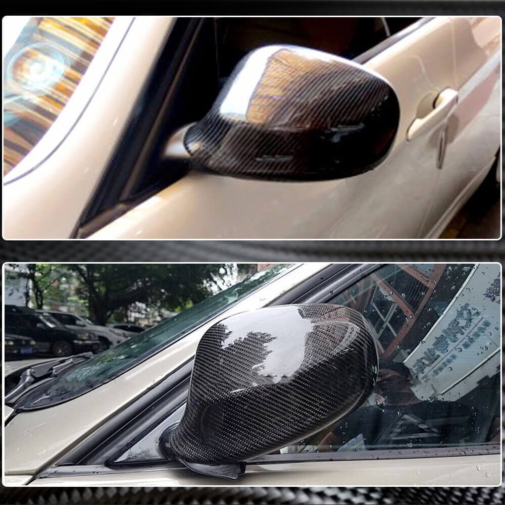 BMW 3 Series E90 E91 LCI 2009-2012 Mirror Covers Pair Carbon Fiber-Ahacarbon