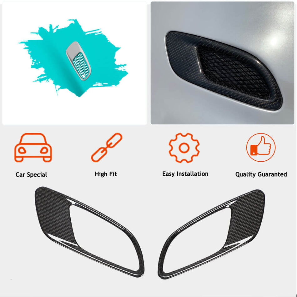 BMW 3 Series E90 E92 E93 M3 Engine Bonnet Covers Dry Carbon Fiber-Ahacarbon