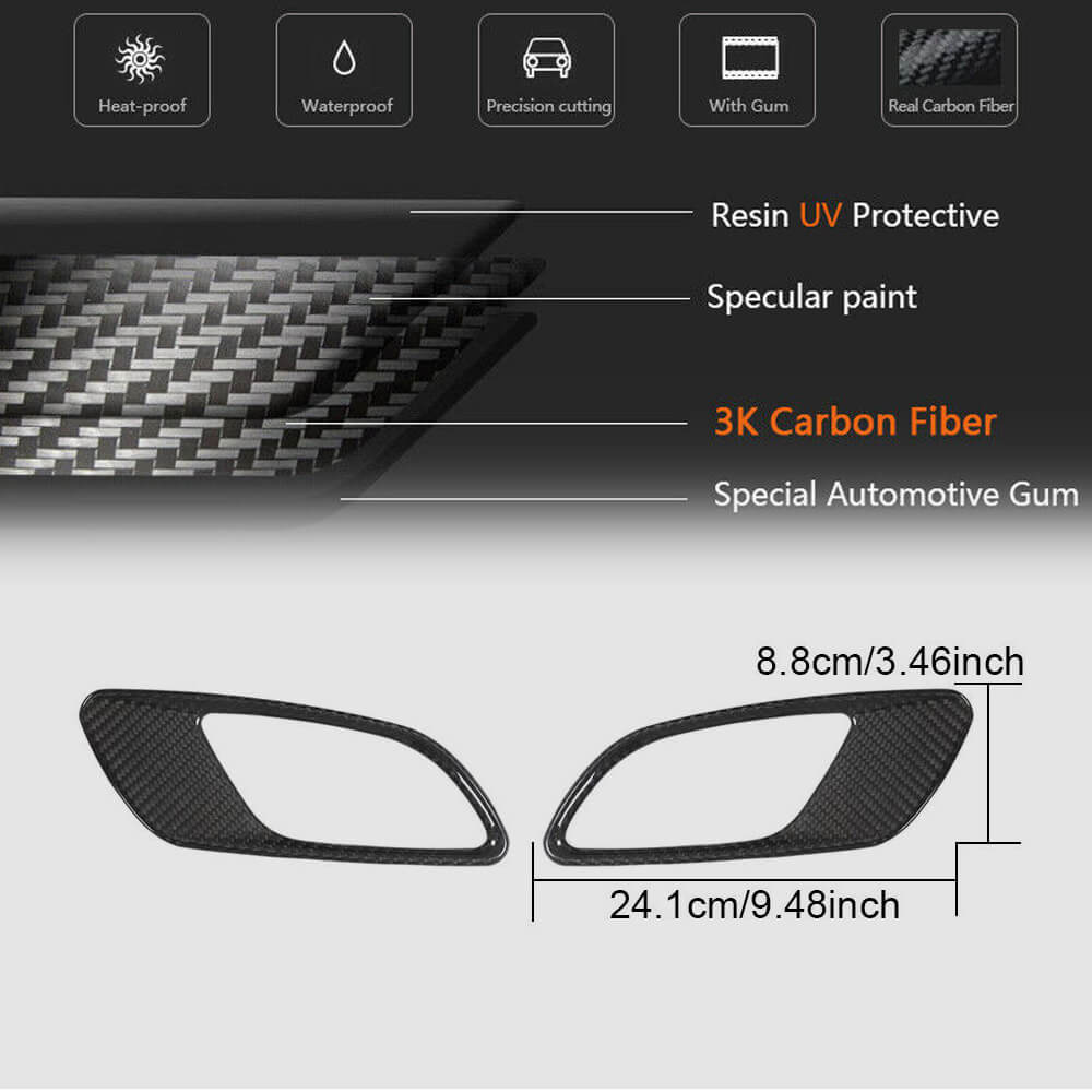 BMW 3 Series E90 E92 E93 M3 Engine Bonnet Covers Dry Carbon Fiber-Ahacarbon