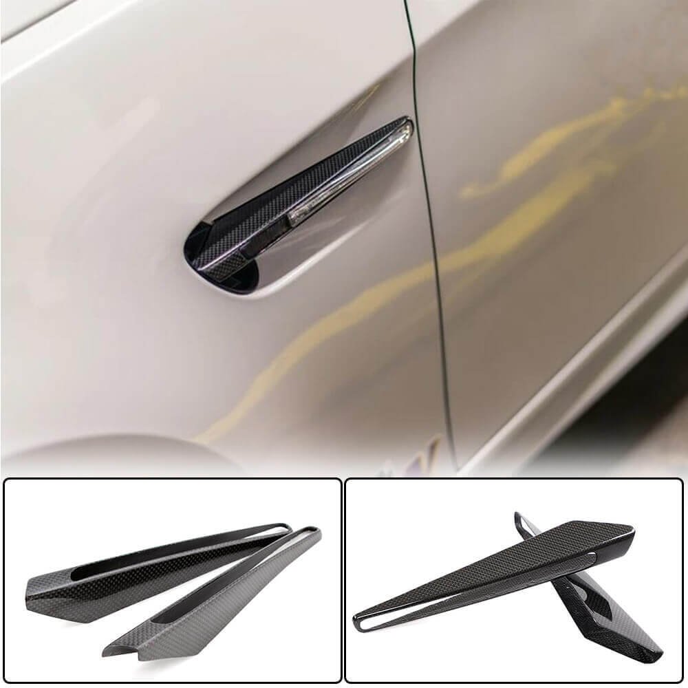 BMW 3 Series E90 E92 E93 M3 2008-2013 Air Vent Fender Cover Dry Carbon Fiber-Ahacarbon