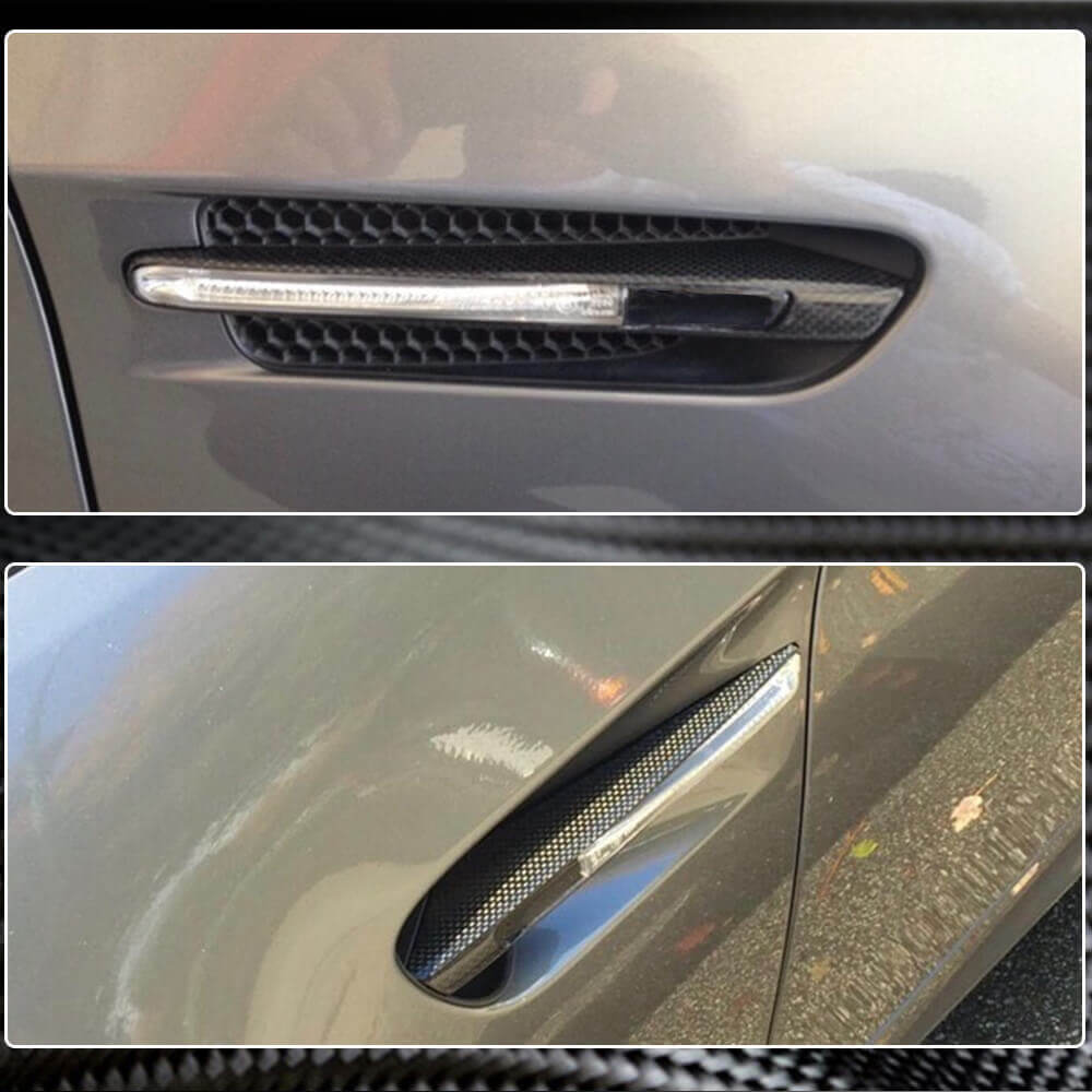 BMW 3 Series E90 E92 E93 M3 2008-2013 Air Vent Fender Cover Dry Carbon Fiber-Ahacarbon