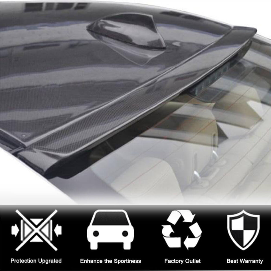BMW 3 Series F30 F80 M3 2014-2020 Rear Roof Spoiler Carbon Fiber-Ahacarbon