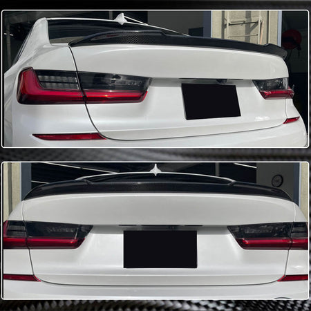 For BMW 3 Series F30 F80 Carbon Fiber Rear Trunk Spoiler Boot Wing Lip Car Spoiler | 316i 318i 320i 328i 330i 335i 340i M3-Ahacarbon