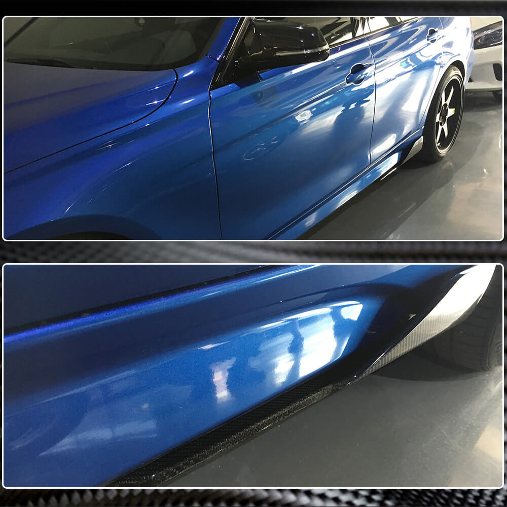 BMW 3 Series F30 M Sport 2012-2018 Side Skirts Splitter Carbon Fiber-Ahacarbon