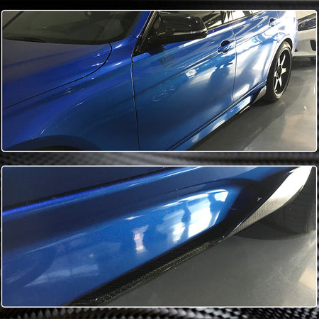 BMW 3 Series F30 M Sport 2012-2018 Side Skirts Splitter Carbon Fiber-Ahacarbon