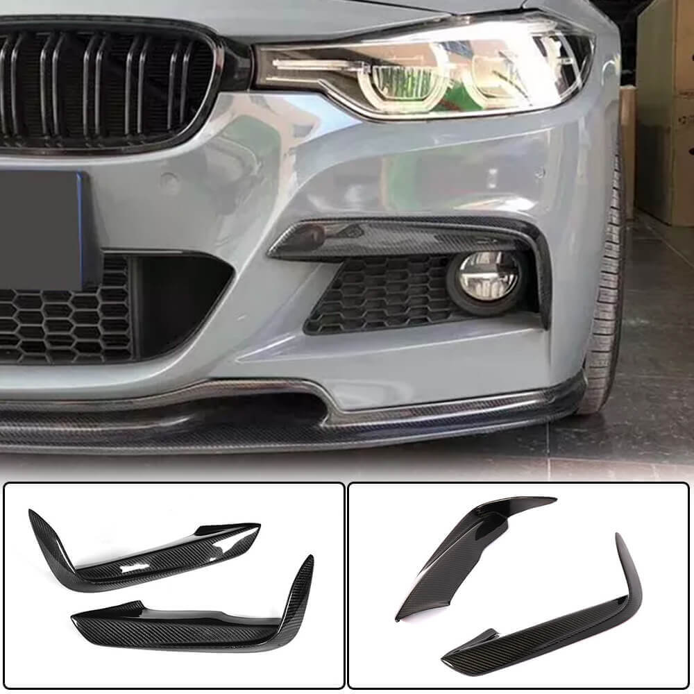 BMW 3 Series F30 M Sport Sedan 2012-2018 Fog Lamp Covers Carbon Fiber-Ahacarbon