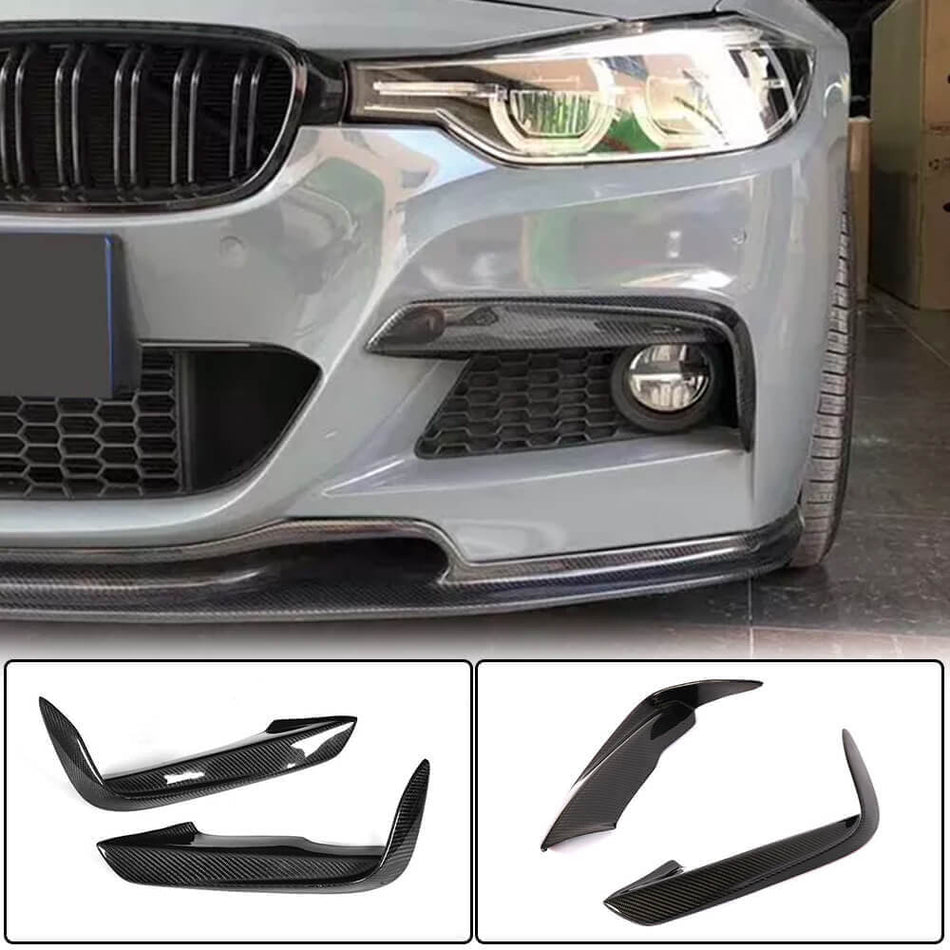 BMW 3 Series F30 M Sport Sedan 2012-2018 Fog Lamp Covers Carbon Fiber-Ahacarbon