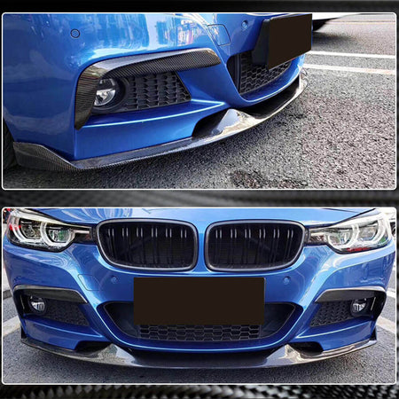 BMW 3 Series F30 M Sport Sedan 2012-2018 Fog Lamp Covers Carbon Fiber-Ahacarbon