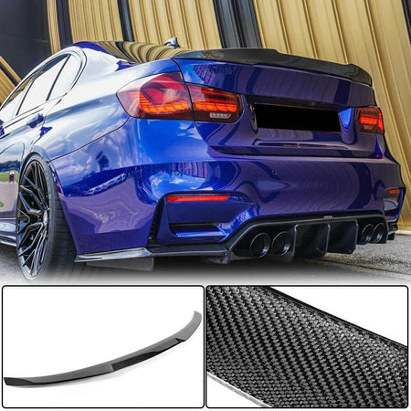 BMW 3 Series F30 F80 M3 2012-2018 Rear Trunk Spoiler Carbon Fiber/FRP-Ahacarbon