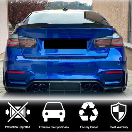 BMW 3 Series F30 F80 M3 2012-2018 Rear Trunk Spoiler Carbon Fiber/FRP-Ahacarbon