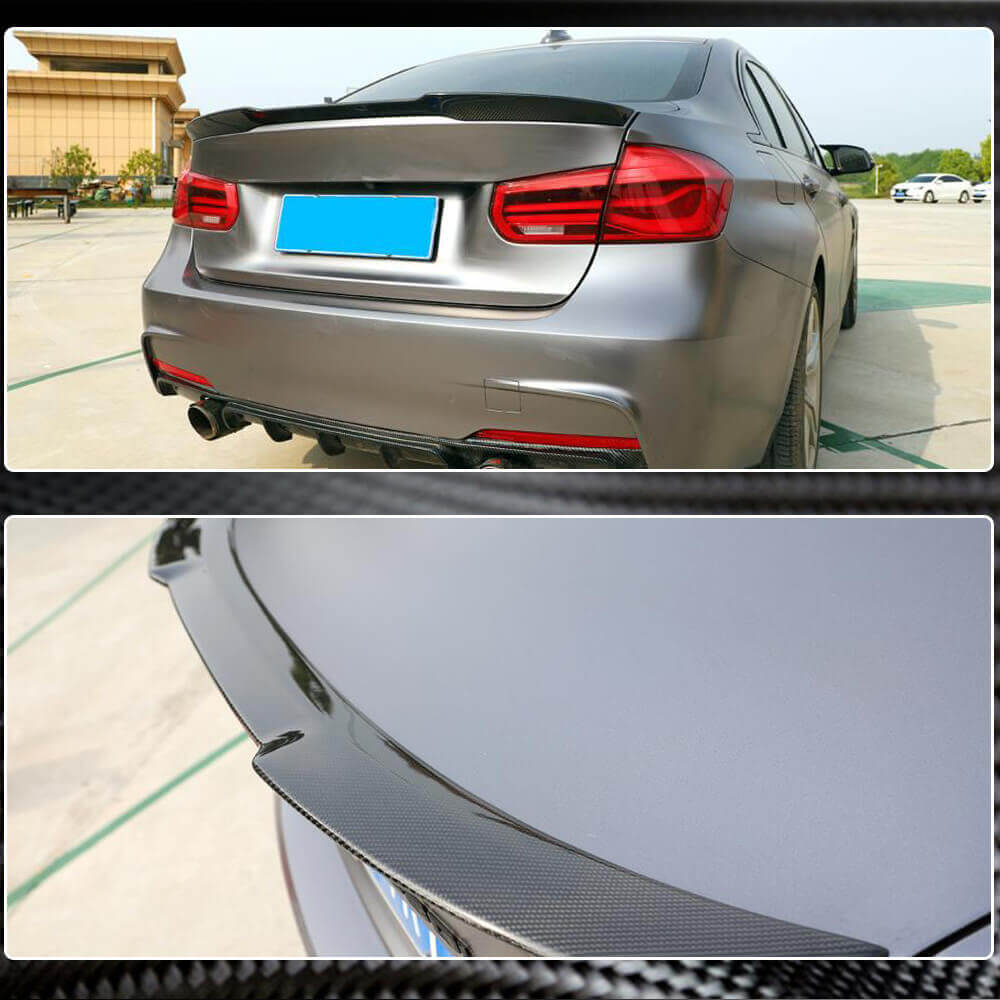 BMW 3 Series F30 F80 M3 2012-2018 Rear Trunk Spoiler Carbon Fiber/FRP-Ahacarbon