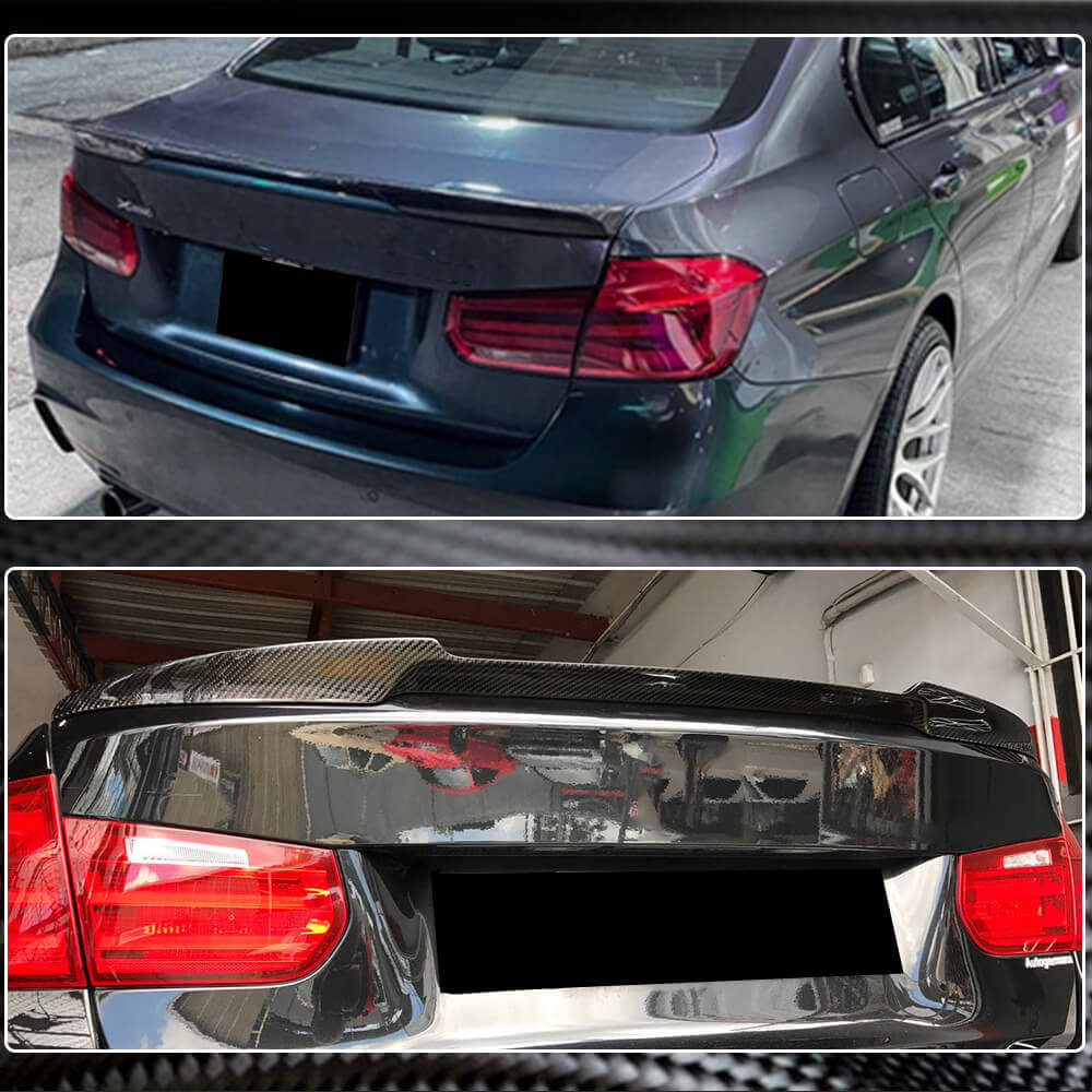 BMW 3 Series F30 F80 M3 2012-2018 Rear Trunk Spoiler Carbon Fiber/FRP-Ahacarbon