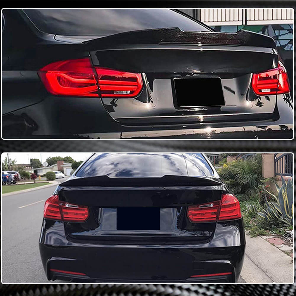 BMW 3 Series F30 2012-2018 F80 M3 2014-2020 Rear Trunk Spoiler Carbon Fiber/FRP-Ahacarbon