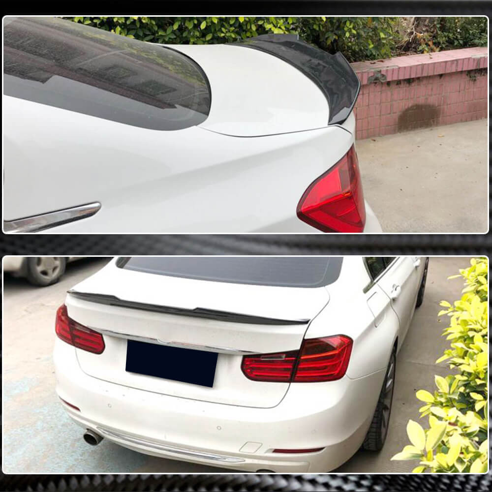 BMW 3 Series F30 2012-2018 F80 M3 2014-2020 Rear Trunk Spoiler Carbon Fiber/FRP-Ahacarbon