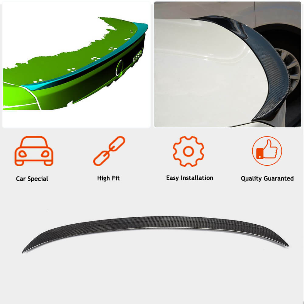 BMW 3 Series F30 2012-2018 F80 M3 Sedan 2014-2020 Rear Trunk Spoiler Carbon Fiber-Ahacarbon