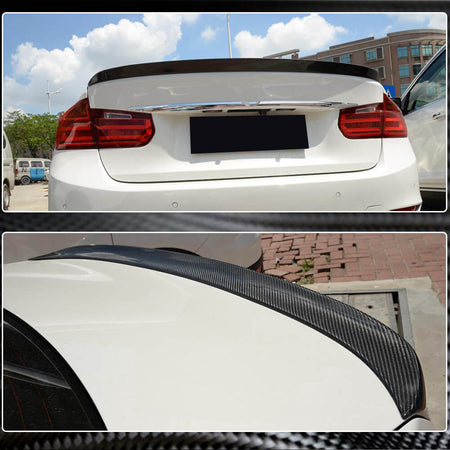 BMW 3 Series F30 2012-2018 F80 M3 Sedan 2014-2020 Rear Trunk Spoiler Carbon Fiber-Ahacarbon