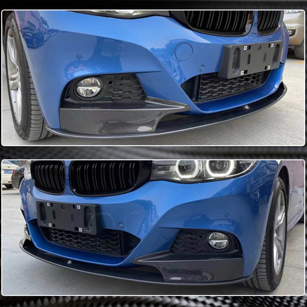 BMW 3 Series F34 M Sport GT GranTurismo 2014-2018 Front Bumper Lip Carbon Fiber-Ahacarbon