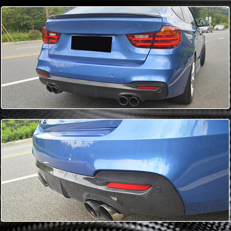 BMW 3 Series F34 M Sport GT GranTurismo 2014-2018 Rear Bumper Diffuser Carbon Fiber-Ahacarbon