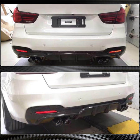 BMW 3 Series F34 M Sport GT GranTurismo 2014-2018 Rear Bumper Diffuser Carbon Fiber-Ahacarbon