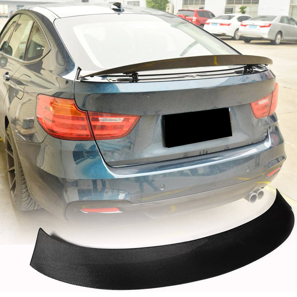 BMW 3 Series F34 xDrive GT 2014-2018 Rear Trunk Spoiler Carbon Fiber-Ahacarbon