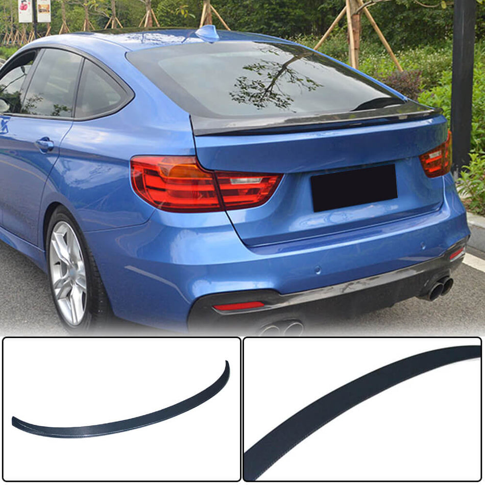 BMW 3 Series F34 xDrive GT Gran Turismo 2014-2018 Rear Trunk Spoiler Carbon Fiber-Ahacarbon