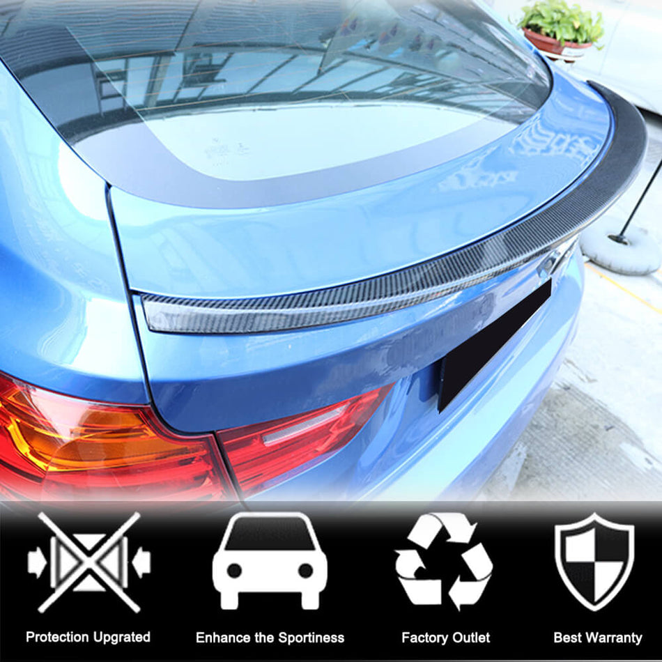 BMW 3 Series F34 xDrive GT Gran Turismo 2014-2018 Rear Trunk Spoiler Carbon Fiber-Ahacarbon