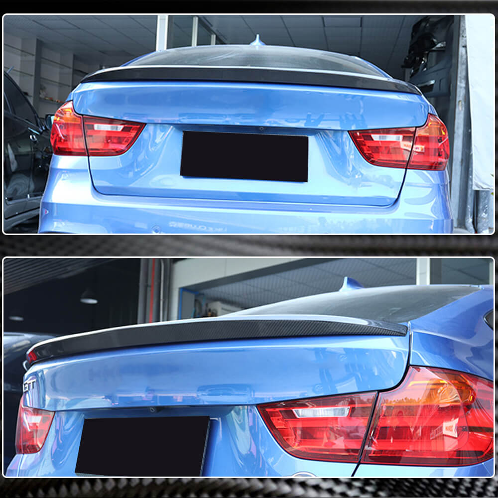 BMW 3 Series F34 xDrive GT Gran Turismo 2014-2018 Rear Trunk Spoiler Carbon Fiber-Ahacarbon