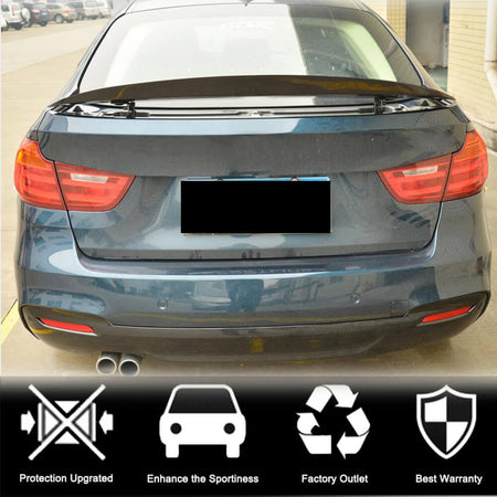 BMW 3 Series F34 xDrive GT 2014-2018 Rear Trunk Spoiler Carbon Fiber-Ahacarbon