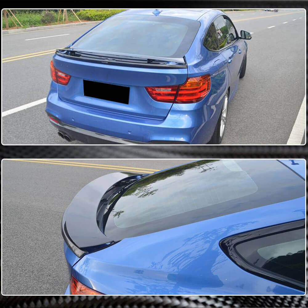 BMW 3 Series F34 xDrive GT Gran Turismo 2014-2018 Rear Trunk Spoiler Carbon Fiber-Ahacarbon