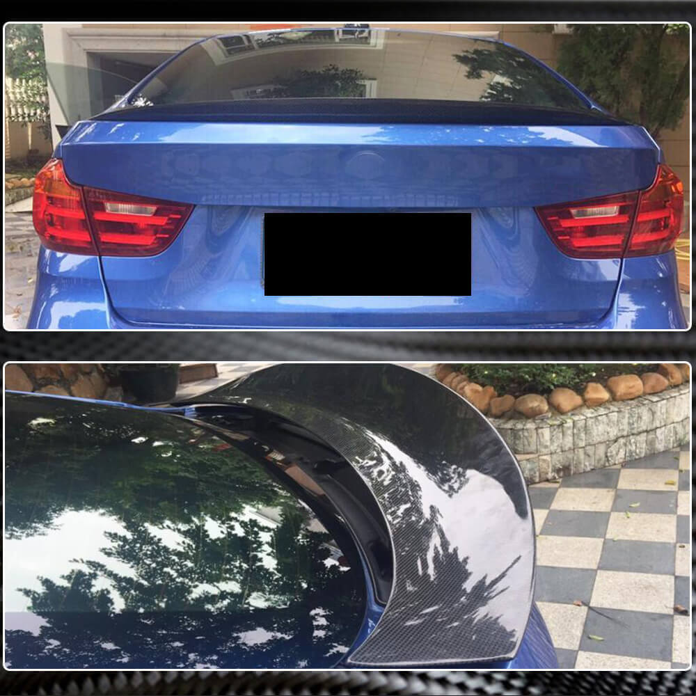 BMW 3 Series F34 xDrive GT 2014-2018 Rear Trunk Spoiler Carbon Fiber-Ahacarbon
