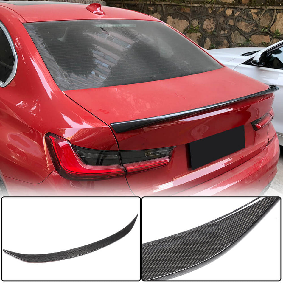 BMW 3 Series G20 G80 M3 2019-2023 Rear Trunk Spoiler Carbon Fiber-Ahacarbon