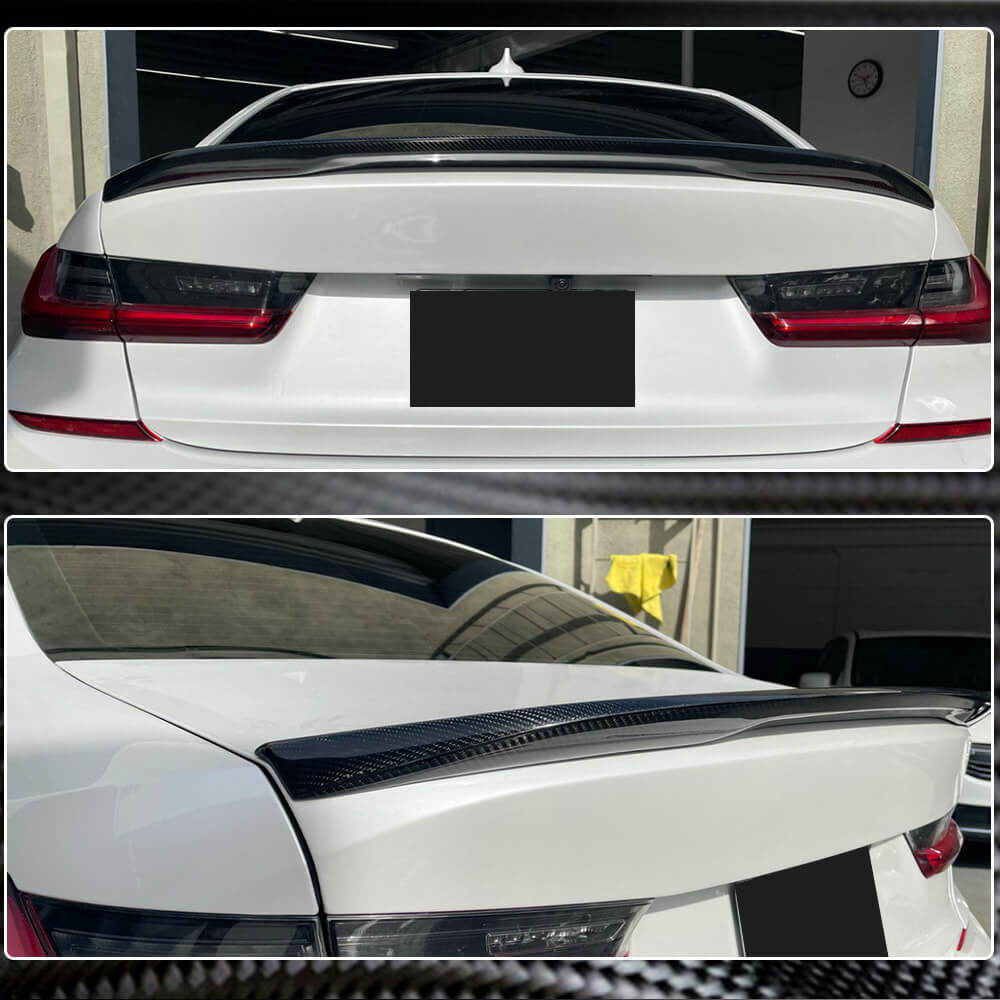 BMW 3 Series G20 G80 M3 2019-2023 Rear Trunk Spoiler Carbon Fiber-Ahacarbon